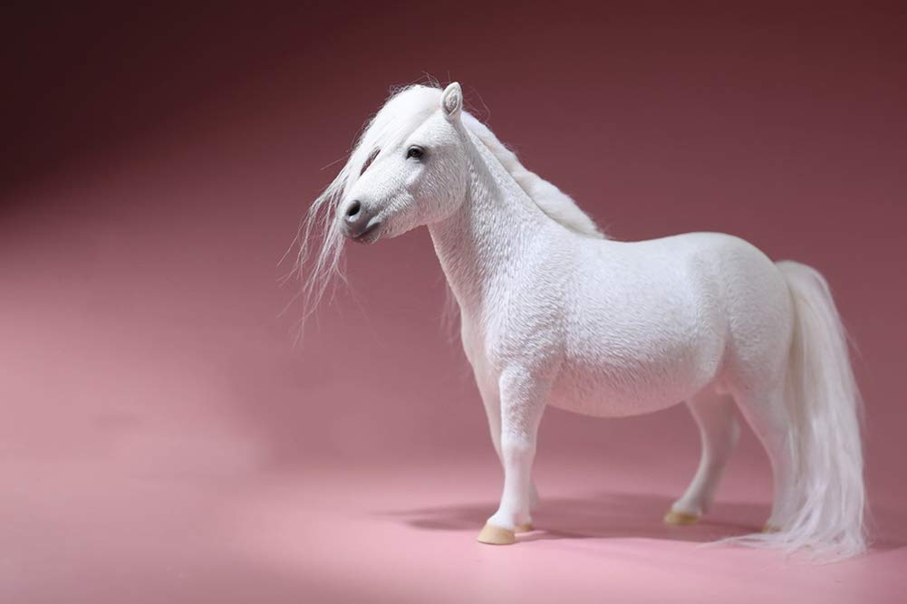 Amazon.co.jp: 馬像彫刻、シェットランドポニー動物モデル乗馬工芸品